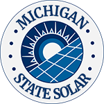 Michigan State Solar logo.